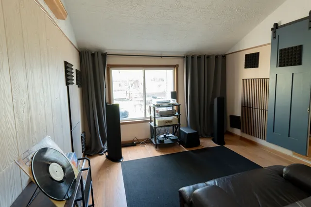 a room with furniture and a window