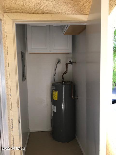 12221 West Bell Road, Unit 280 Surprise, AZ 85378 - Photo 16 of 16 Electric Water Heater in Storage Room of