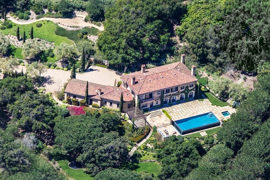 285 Gould Lane Montecito, CA 93108 - Photo 12 of 13 an aerial view of a house with yard swimming pool and outdoor seating