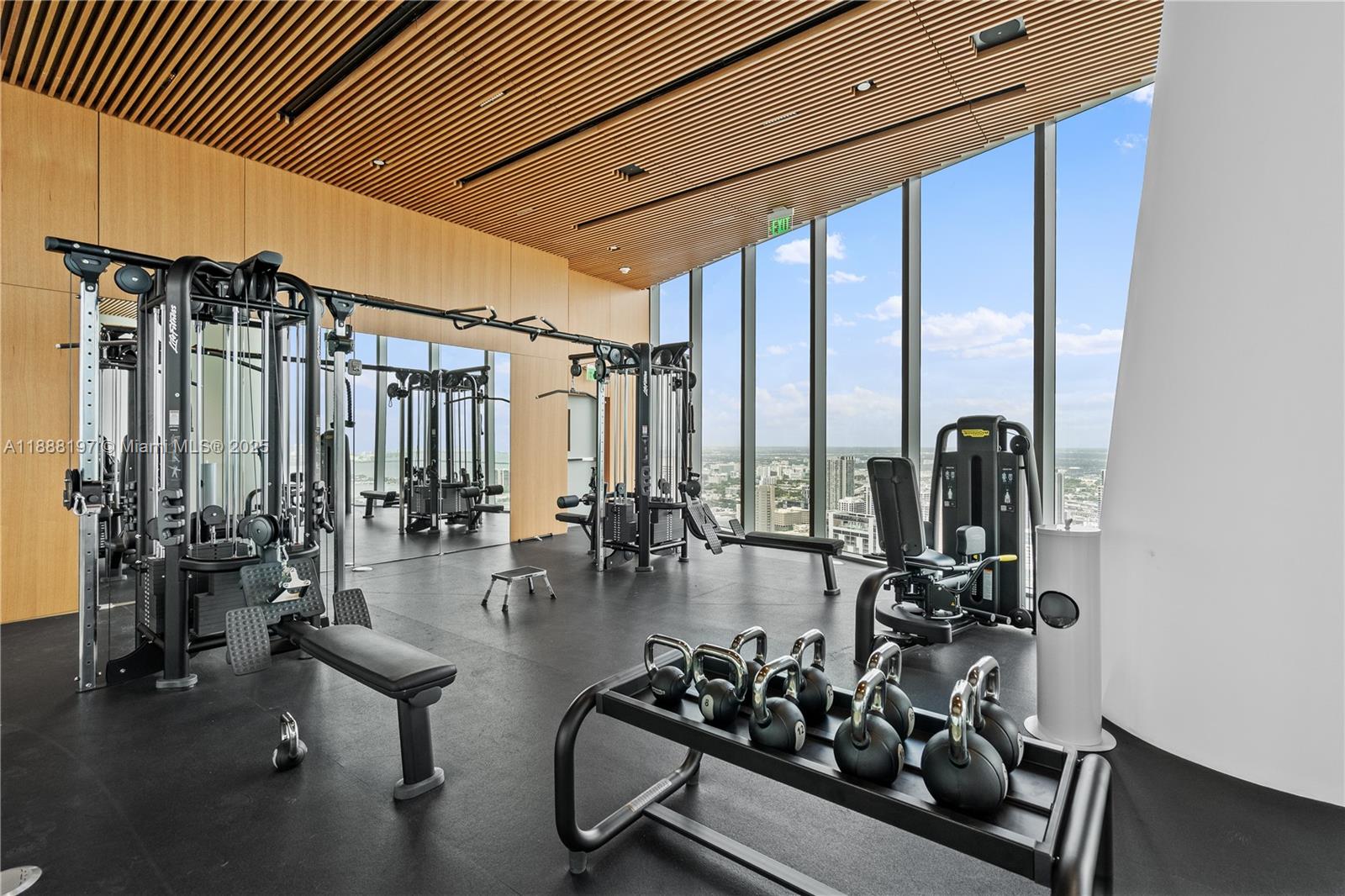 300 Biscayne Blvd Way, Unit 1103 Miami, FL 33131 - Photo 41 of 47 a view of a room with gym equipment