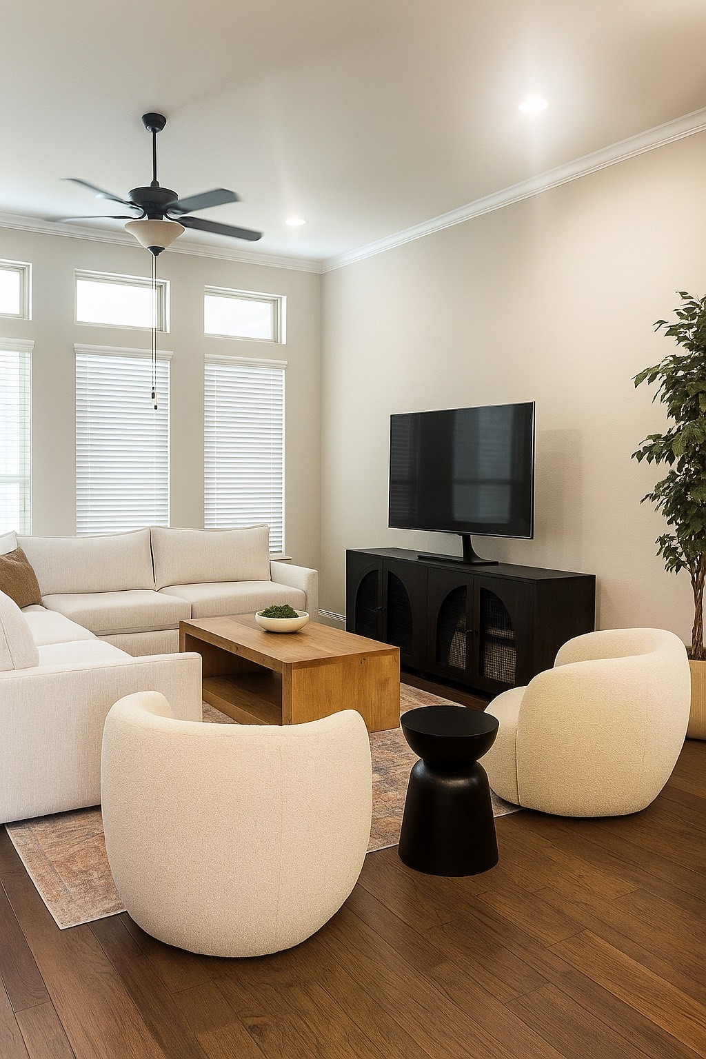 4326 Victoria Pine Drive Spring, TX 77386 - Photo 13 of 36 a living room with furniture and a flat screen tv