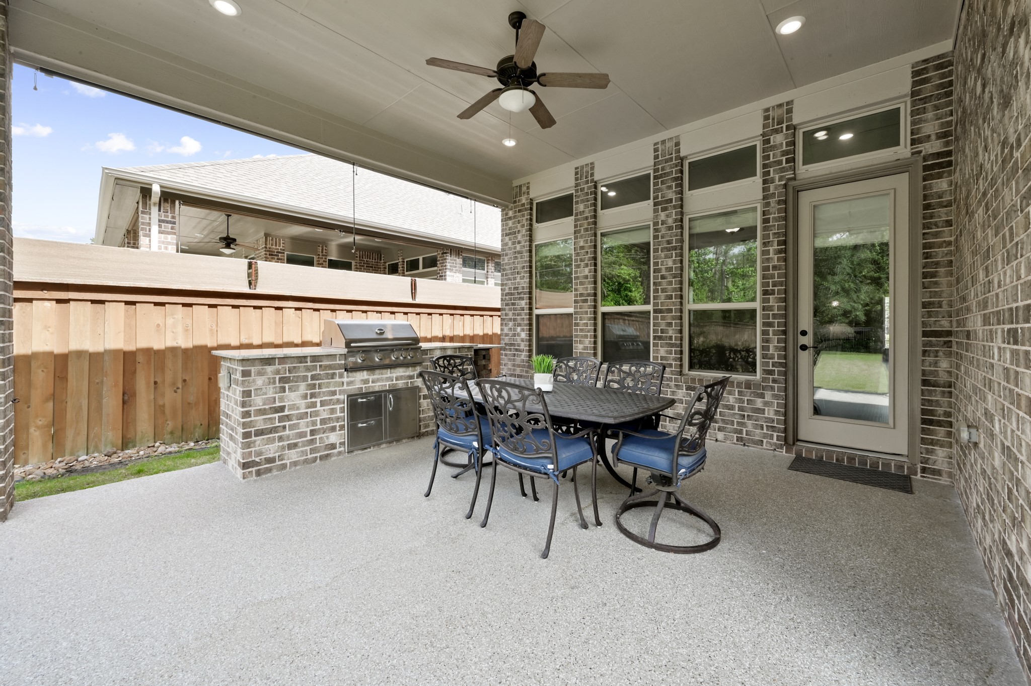 4326 Victoria Pine Drive Spring, TX 77386 - Photo 26 of 36 Outdoor Grill & Recessed Lighting