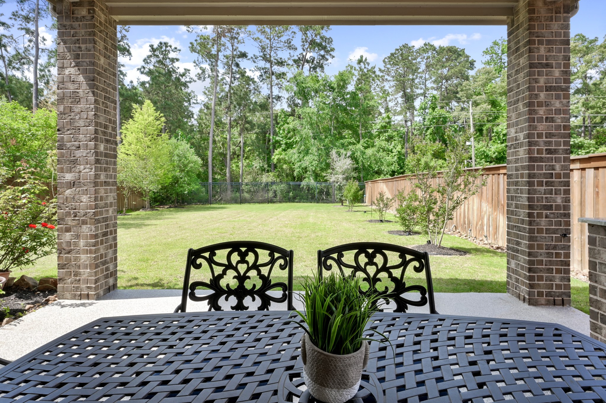 4326 Victoria Pine Drive Spring, TX 77386 - Photo 29 of 36 Exceptional backyard with NO back neighbors. Tons of beautiful green space to enjoy.