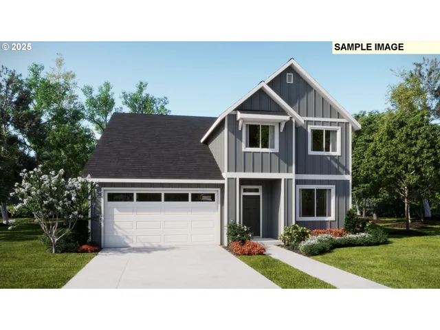 a house view with a garden space