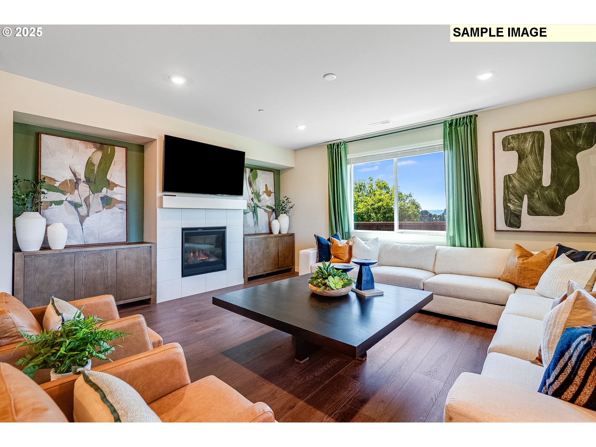 2650 South 4th Way Ridgefield, WA 98642 - Photo 11 of 43 a living room with furniture fireplace and a flat screen tv