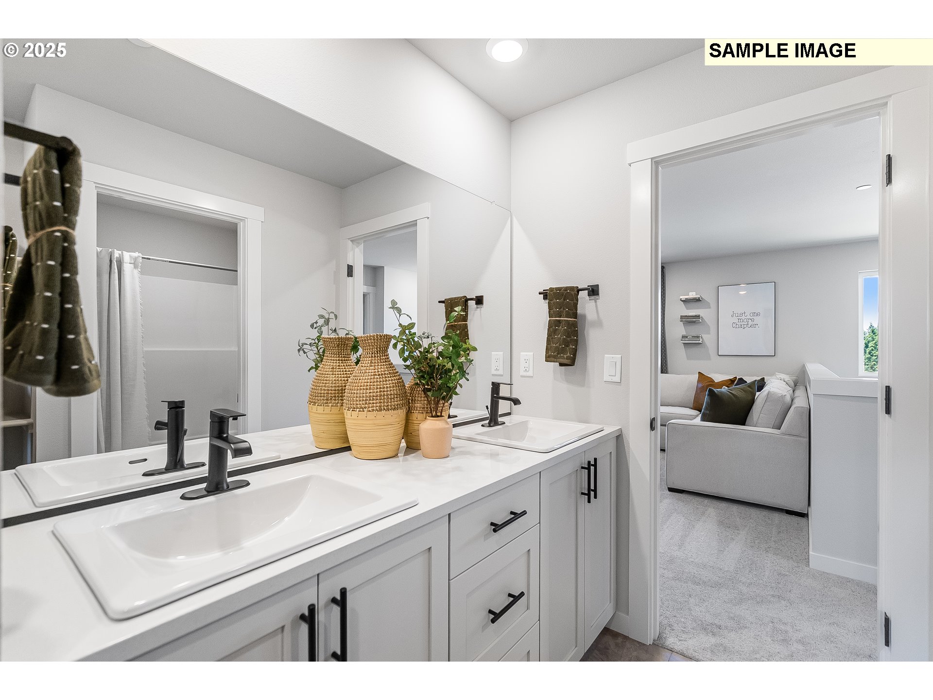 2650 South 4th Way Ridgefield, WA 98642 - Photo 18 of 43 a bathroom with a sink and a mirror