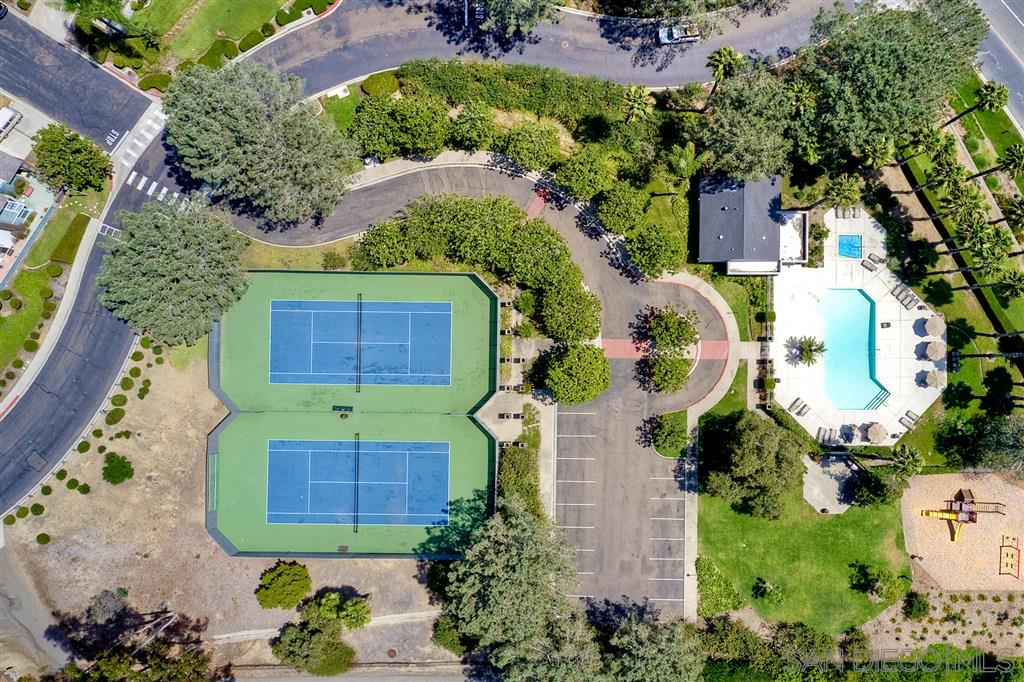 3622 Garner Place Encinitas, CA 92024 - Photo 25 of 25 an aerial view of a house with a yard and potted plants