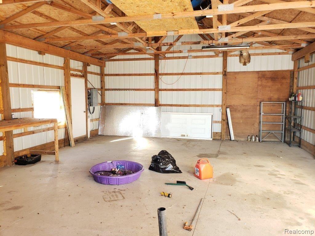 2083 East Hunters Creek Road Metamora, MI 48455 - Photo 22 of 29 Inside Pole Barn