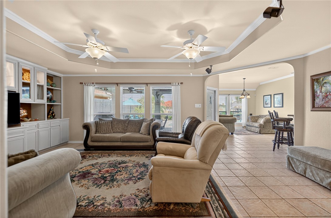 15969 Punta Espada Loop Corpus Christi, TX 78418 - Photo 40 of 40 Open floor plan with views of the covered patio an