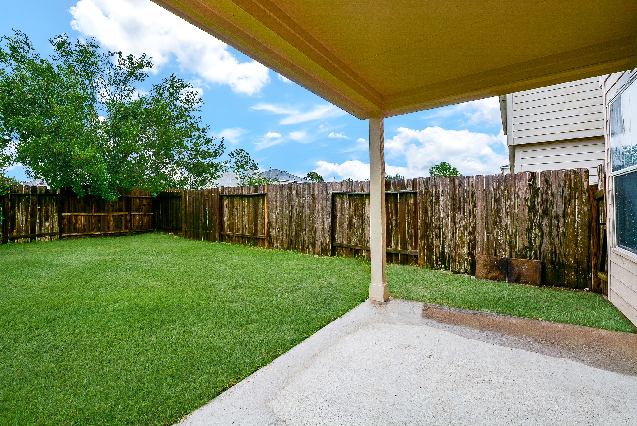 18326 Thicket Grove Road Houston, TX 77084 - Photo 46 of 50 a view of a backyard with plants