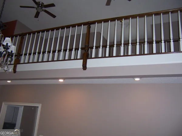 a view of a balcony