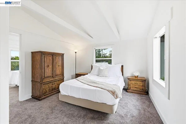 a building outdoor space with wooden floor