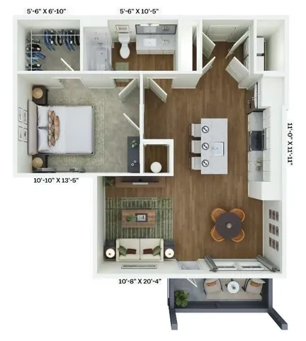 $1,353 | 2920 Frontage Road, Unit 4105, Oakwood, GA 30566