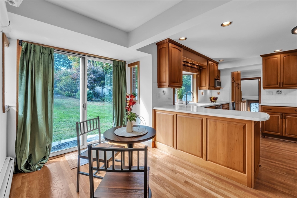 493 Salisbury Street Worcester, MA 01609 - Photo 19 of 42 a view of a dining room with furniture window and outside view