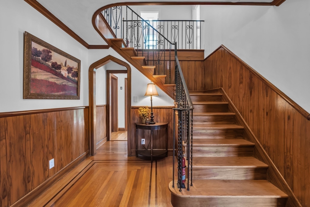 493 Salisbury Street Worcester, MA 01609 - Photo 22 of 42 a view of entryway and hall with wooden floor