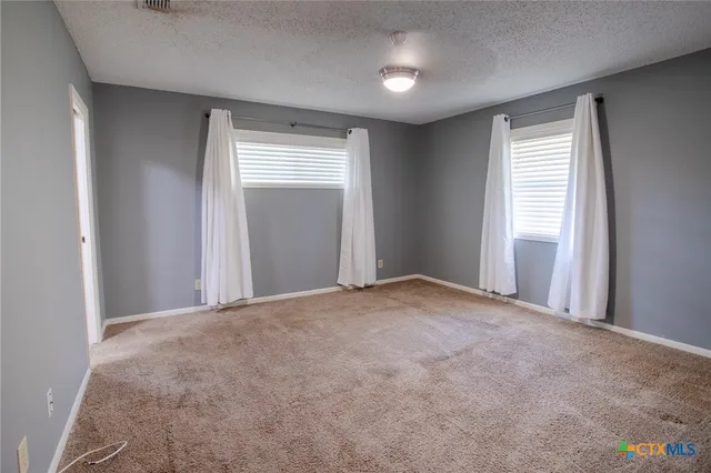 a view of a livingroom with a window