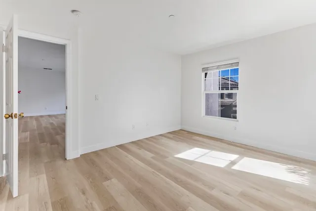 a view of small space with racks on the wall