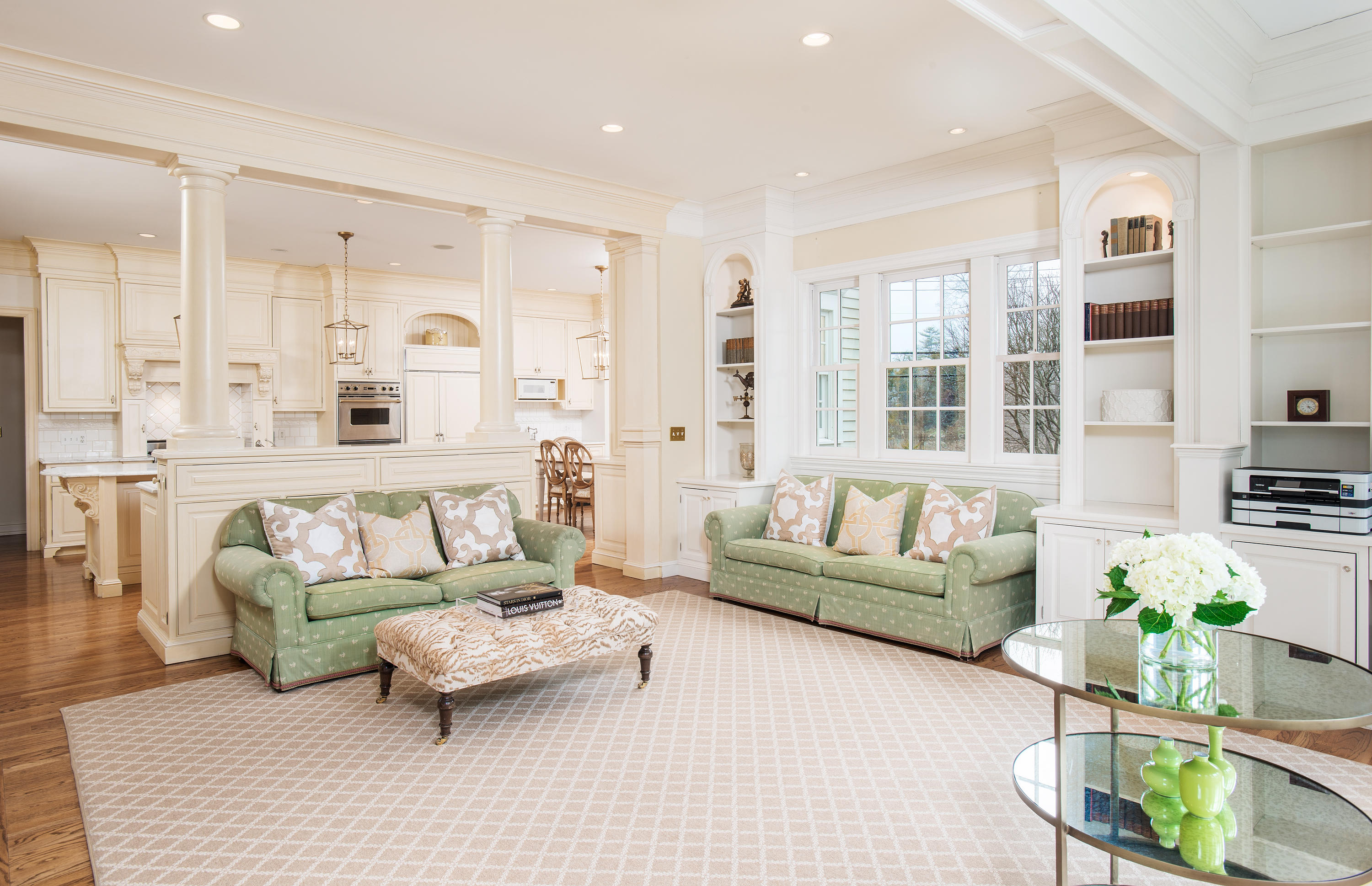 17 Searles Road Darien, CT 06820 - Photo 14 of 36 a living room with furniture and a large window