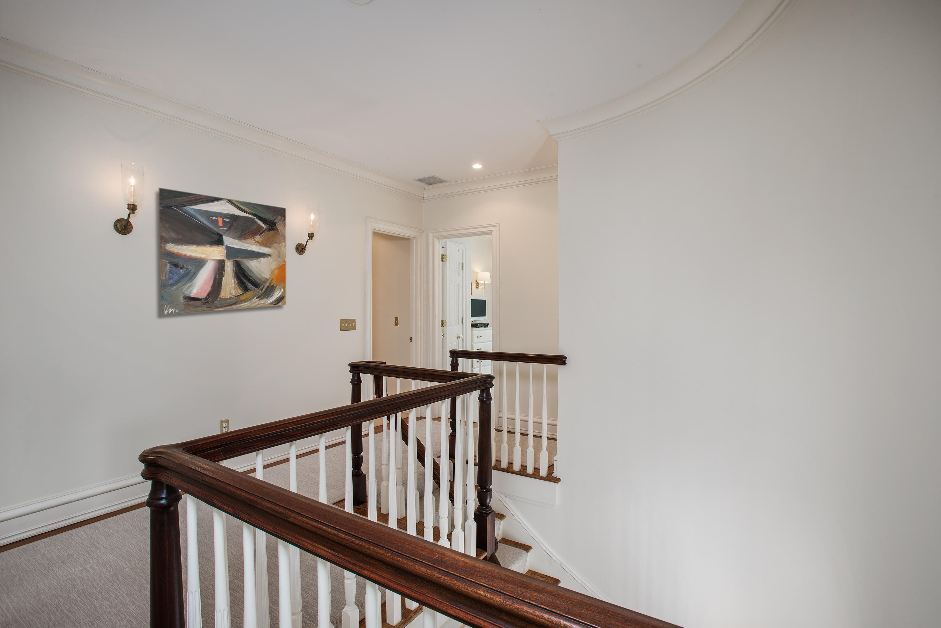 17 Searles Road Darien, CT 06820 - Photo 28 of 36 a view of hallway with stairs