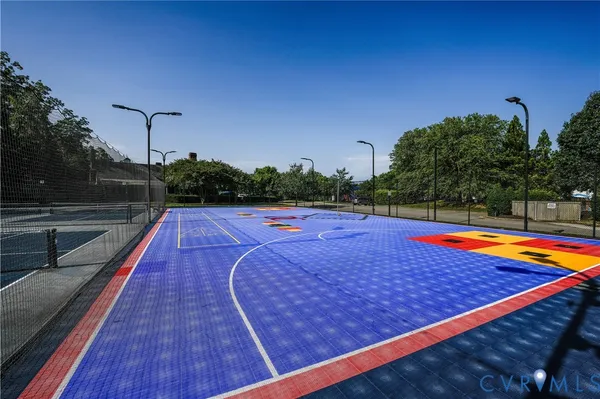 a view of basketball court
