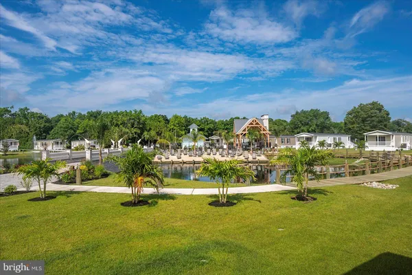 a view of a lake with houses