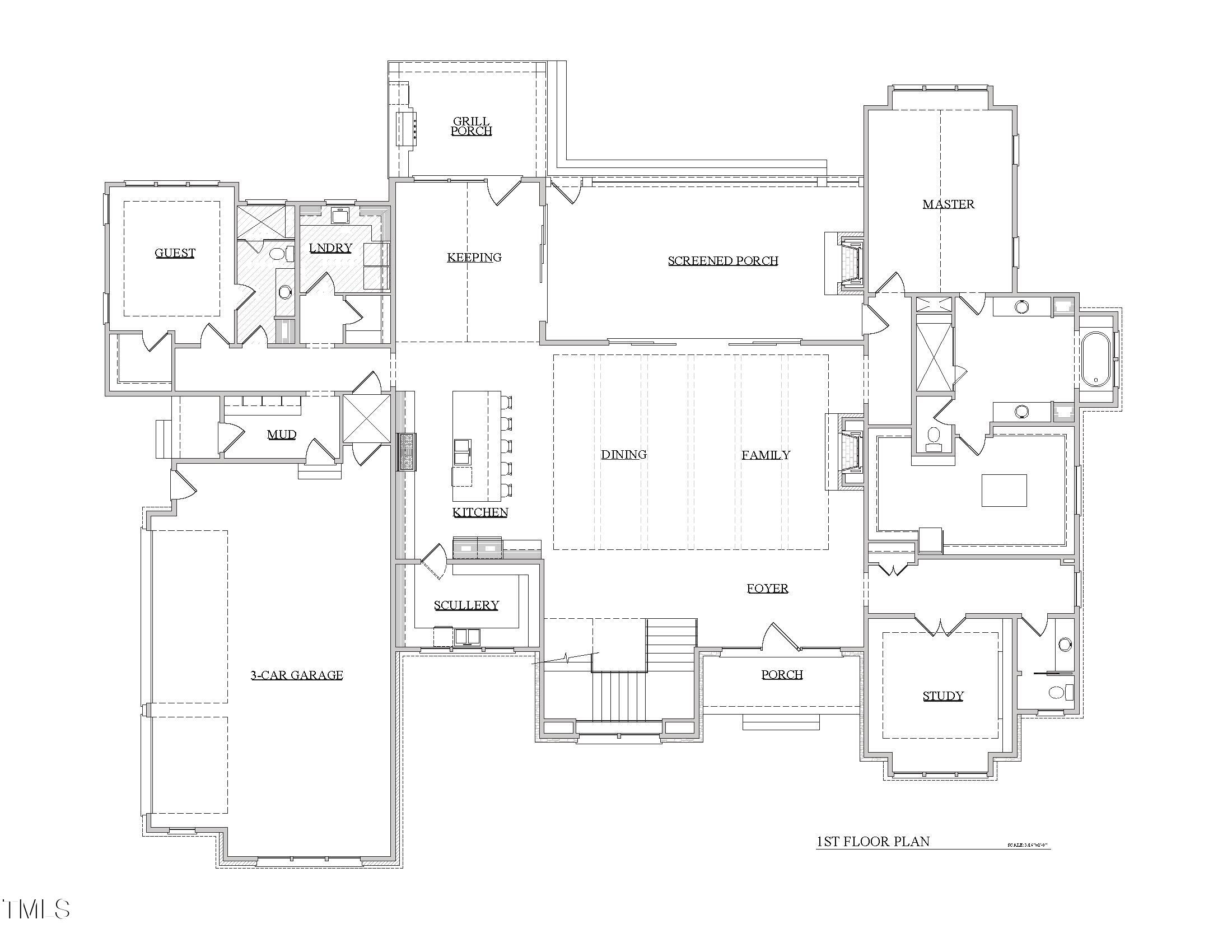 6508 Sanctuary Falls Drive Raleigh, NC 27614 - Photo 75 of 76 First Floor Plan