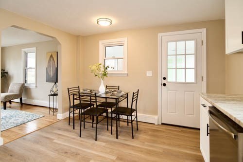 1295 Bay Street Springfield, MA 01109 - Photo 13 of 42 a view of a a dining room with furniture window and wooden floor