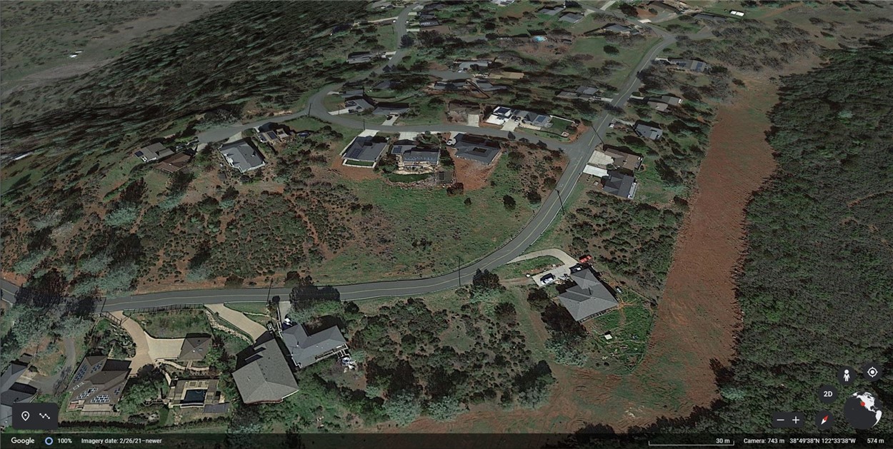 15965 Eagle Rock Road Hidden Valley Lake, CA 95467 - Photo 19 of 35 an aerial view of a house with a yard