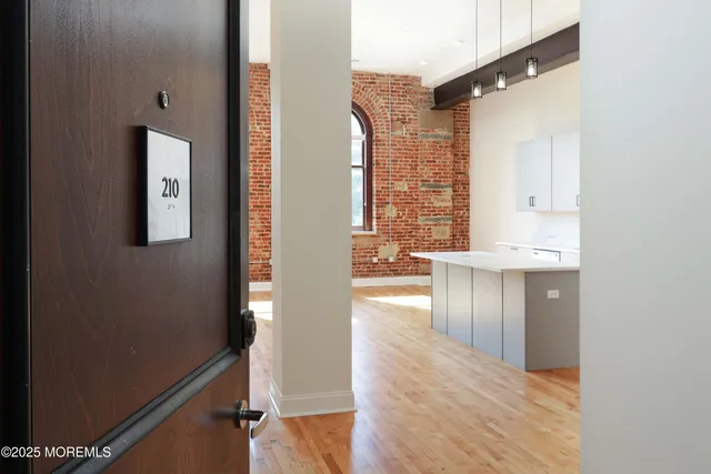 a view of a room with a wardrobe space