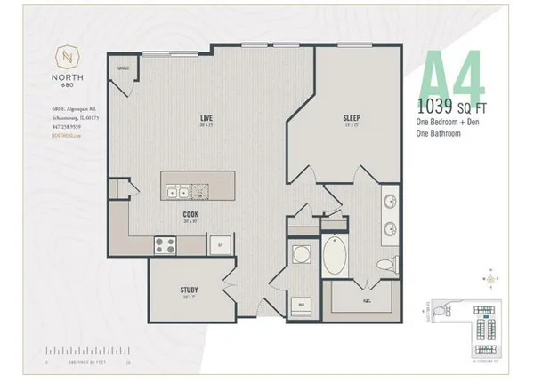 $2,635 | 690 East Algonquin Road, Unit 3211, Schaumburg, IL 60173