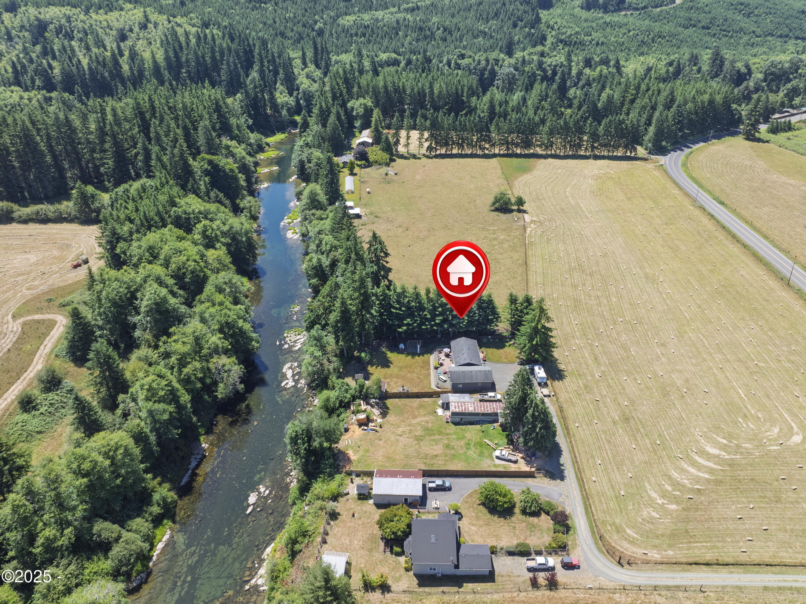 7376 Logsden Road Siletz, OR 97380 - Photo 2 of 56 Aerial