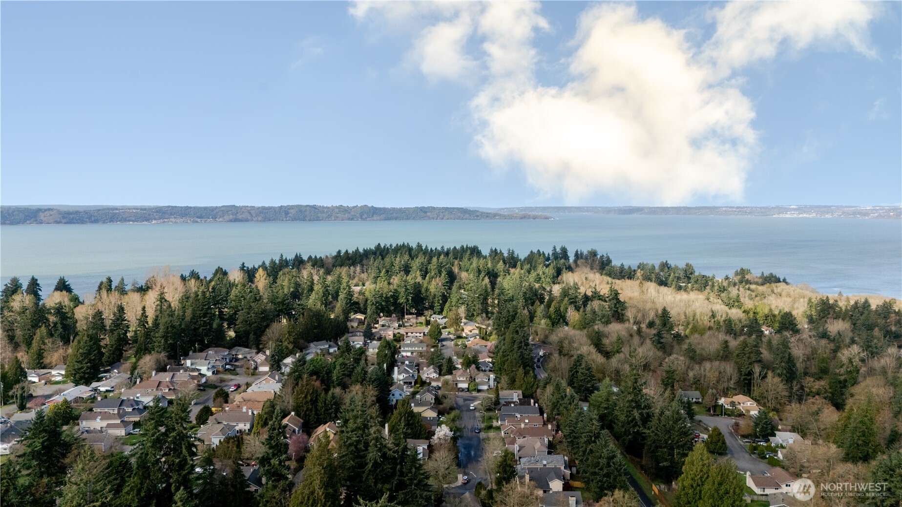 31732 47th Lane Southwest, Unit C Federal Way, WA 98023 - Photo 2 of 27 a view of a lake with houses in the back