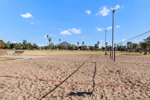 a view of a road with an ocean view