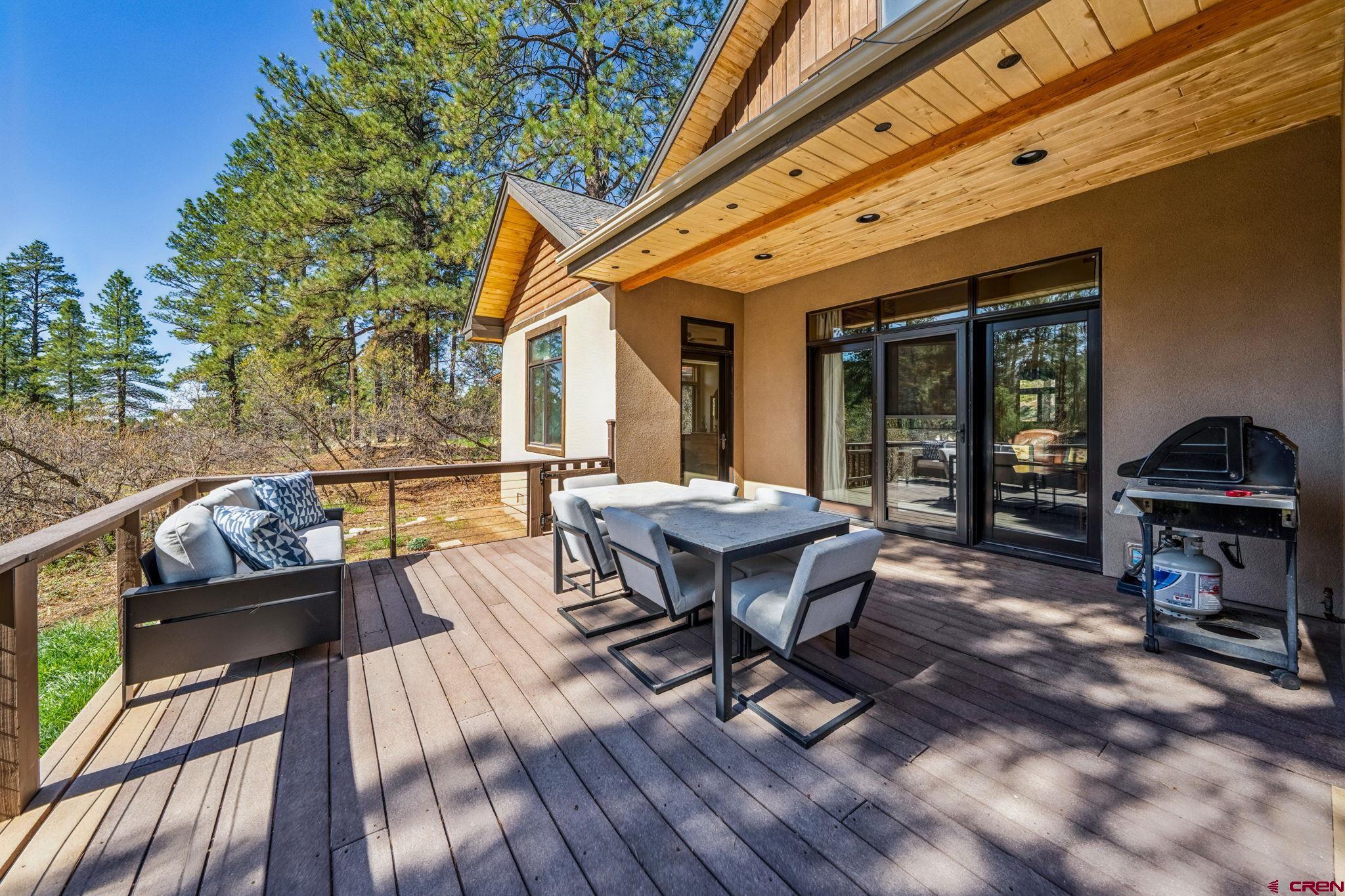 70 Clear Creek Loop Durango, CO 81301 - Photo 27 of 35 a view of a lounge chairs and table in the patio