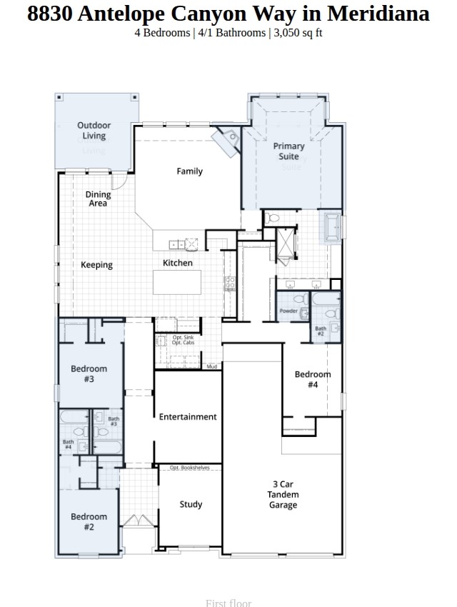 8830 Antelope Cyn Way Manvel, TX 77578 - Photo 24 of 24 Spec Floorplan