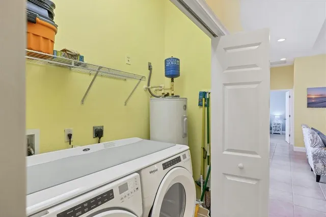 a view of balcony with couch and wooden floor