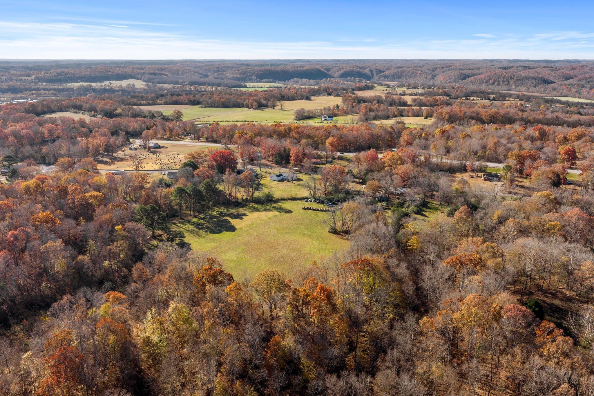1032 Old State Rte 50 Centerville, TN 37033 - Photo 14 of 33 an aerial view of residential houses with outdoor space and trees