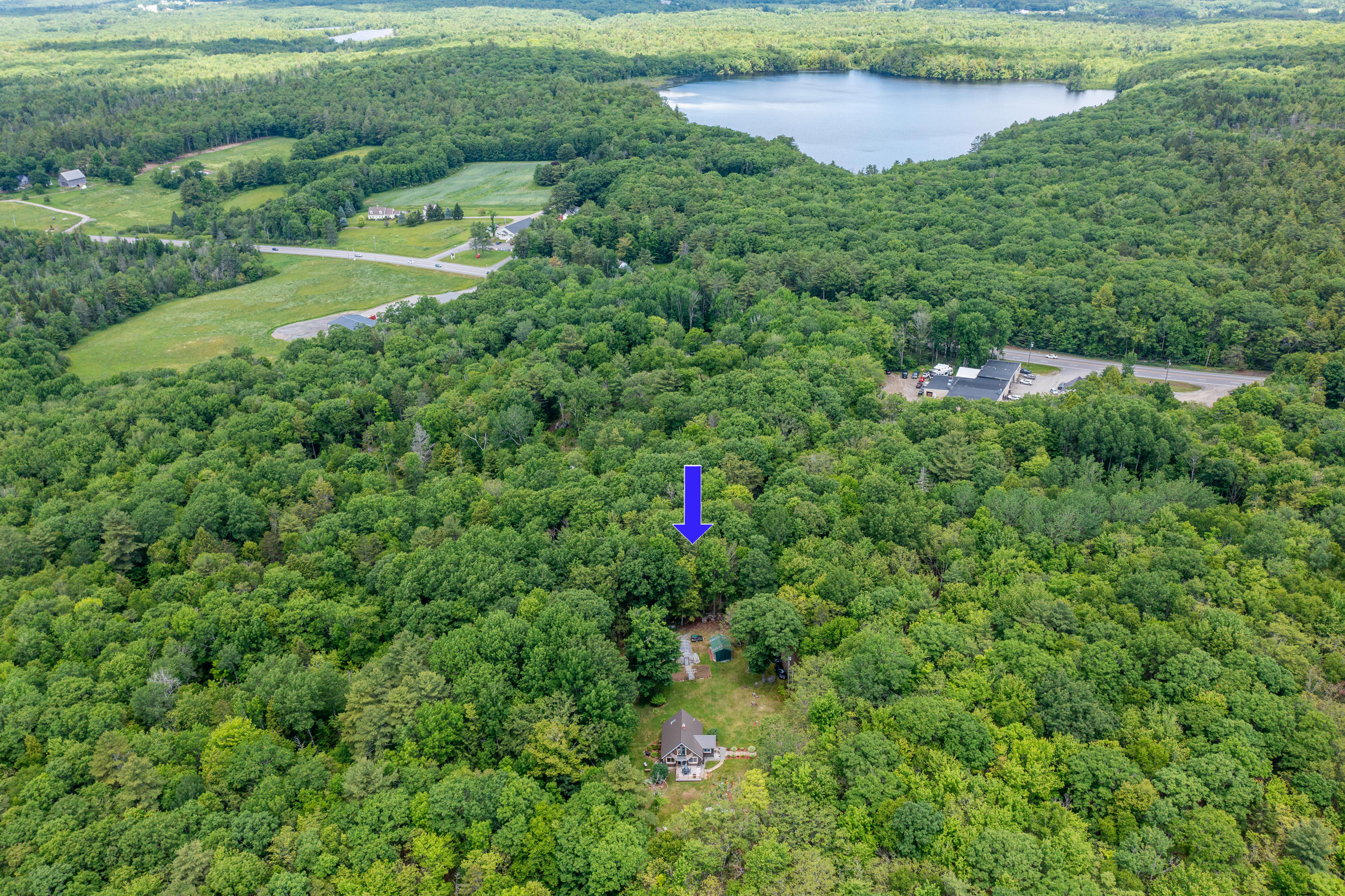 105 Perry Greene Hill Road Waldoboro, ME 04572 - Photo 46 of 61 aerial shot