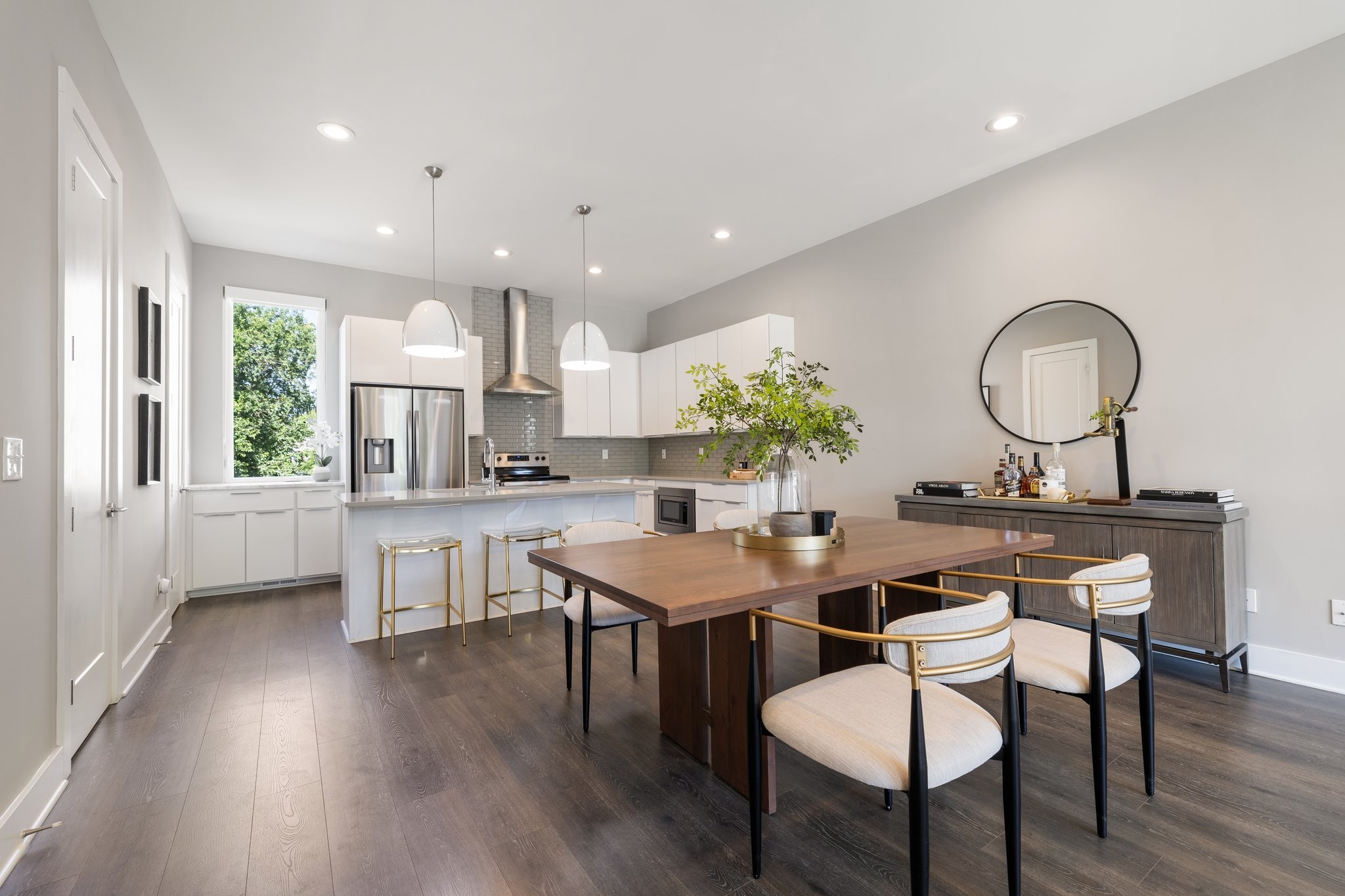 1300 Lischey Avenue, Unit 2 Nashville, TN 37207 - Photo 13 of 55 a view of a dining room with furniture and wooden floor