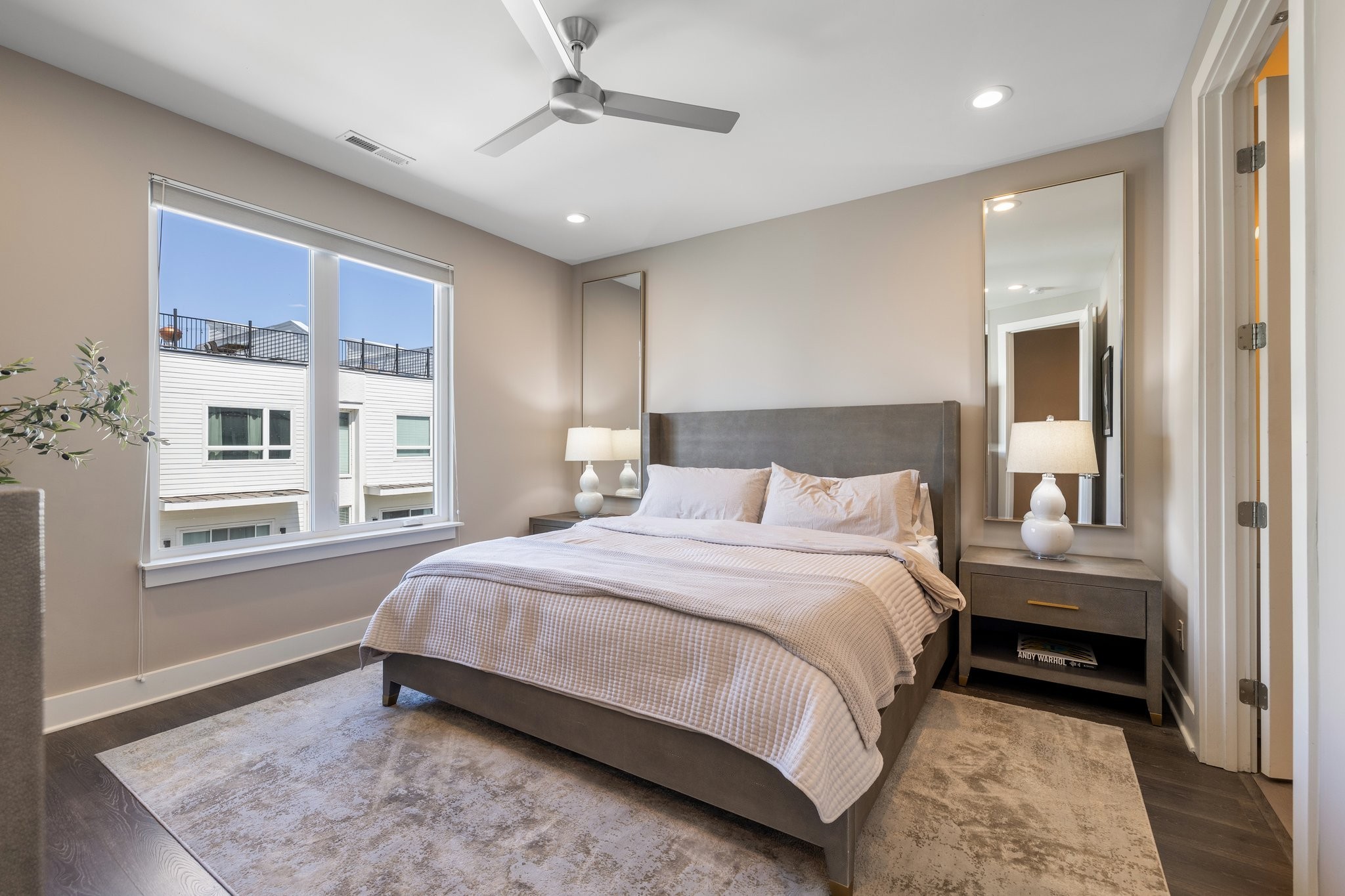 1300 Lischey Avenue, Unit 2 Nashville, TN 37207 - Photo 22 of 55 a bedroom with a large bed and a window