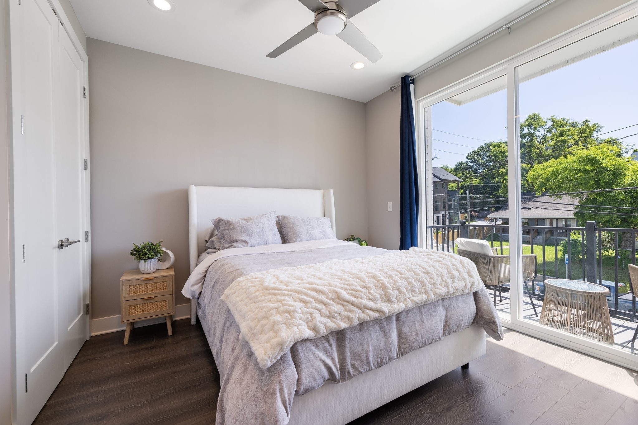 1300 Lischey Avenue, Unit 2 Nashville, TN 37207 - Photo 31 of 55 a bedroom with a bed and large window