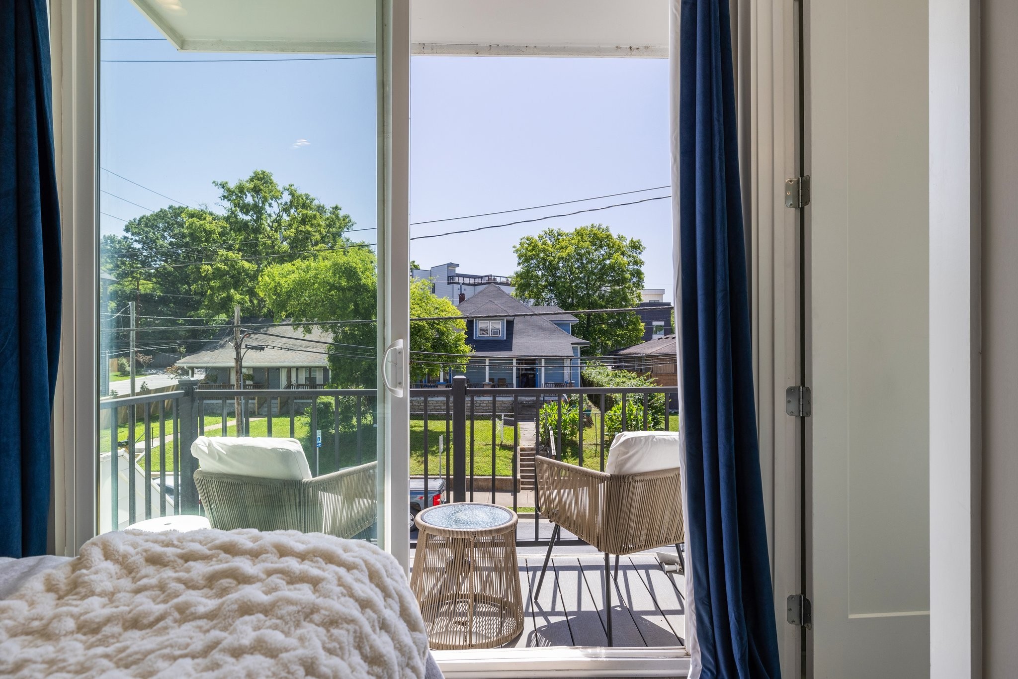 1300 Lischey Avenue, Unit 2 Nashville, TN 37207 - Photo 35 of 55 a balcony view with a potted plant and outside view