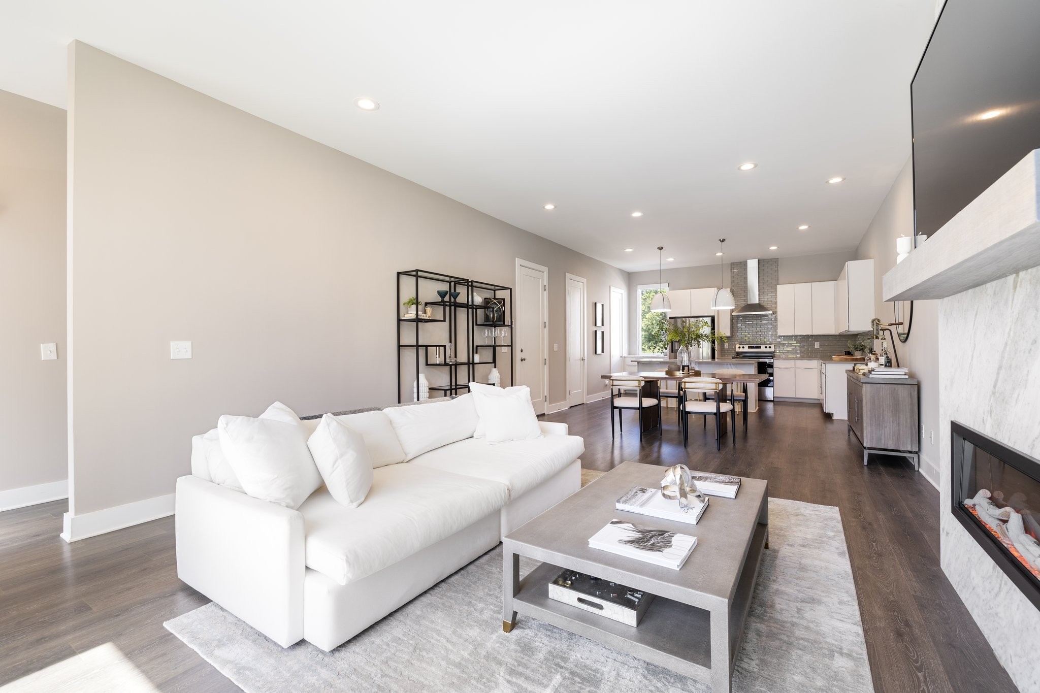1300 Lischey Avenue, Unit 2 Nashville, TN 37207 - Photo 6 of 55 a living room with furniture and kitchen view