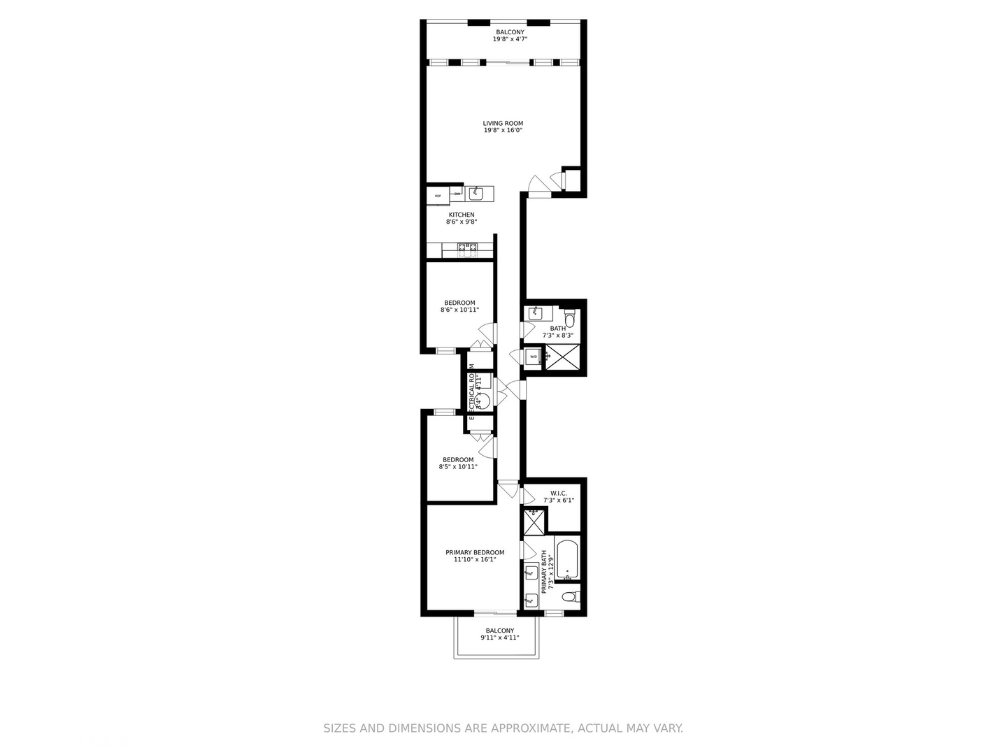2130 West Rice Street, Unit 3 Chicago, IL 60622 - Photo 18 of 18 a picture of a floor plan