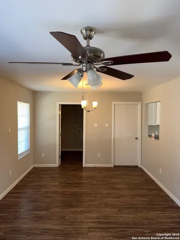 a view of an empty room