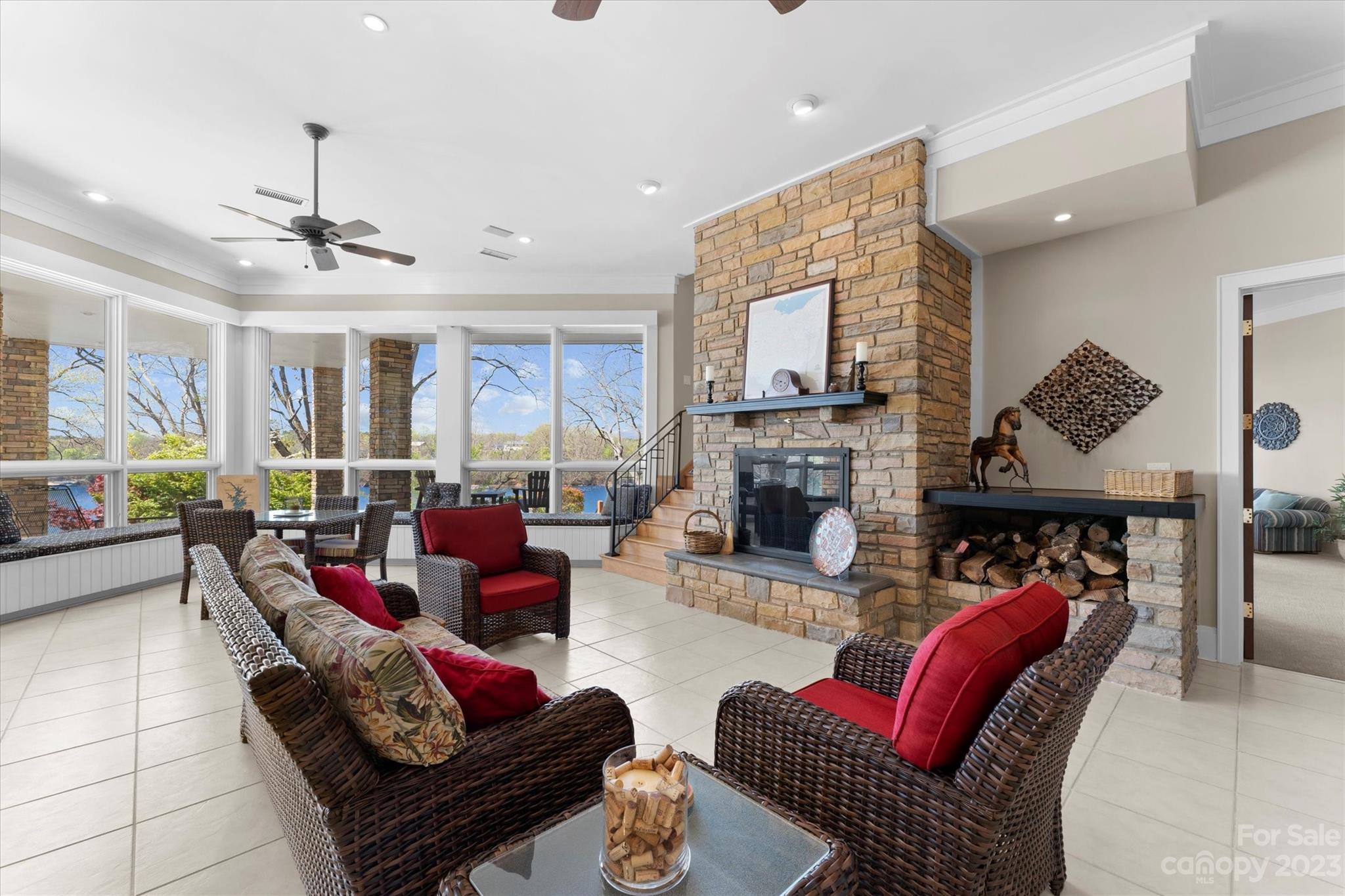 101 Island Ridge Drive Statesville, NC 28677 - Photo 27 of 48 a living room with furniture fireplace and a window