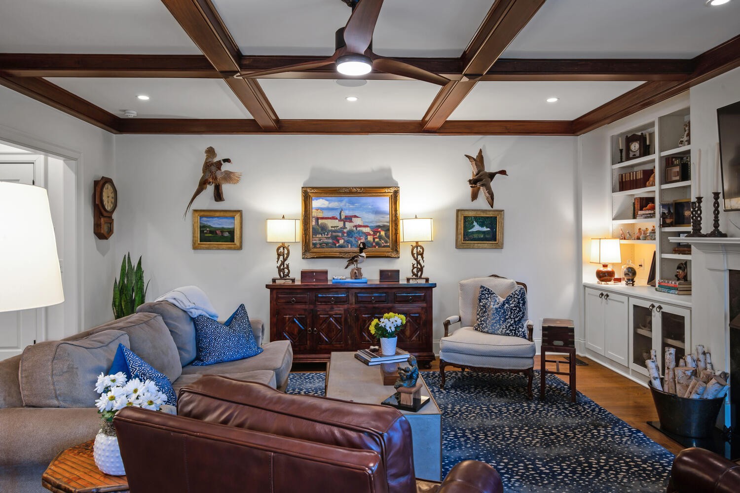 4018 Valley Road Nashville, TN 37205 - Photo 15 of 39 a living room with furniture and a fireplace