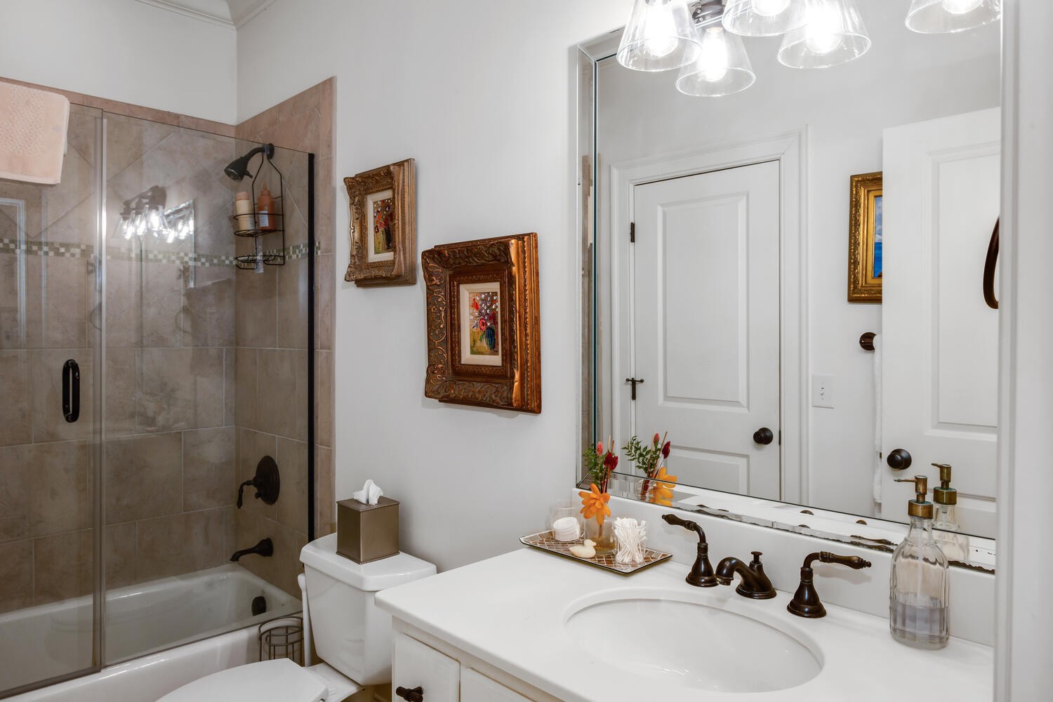 4018 Valley Road Nashville, TN 37205 - Photo 24 of 39 a bathroom with a sink toilet tub and shower