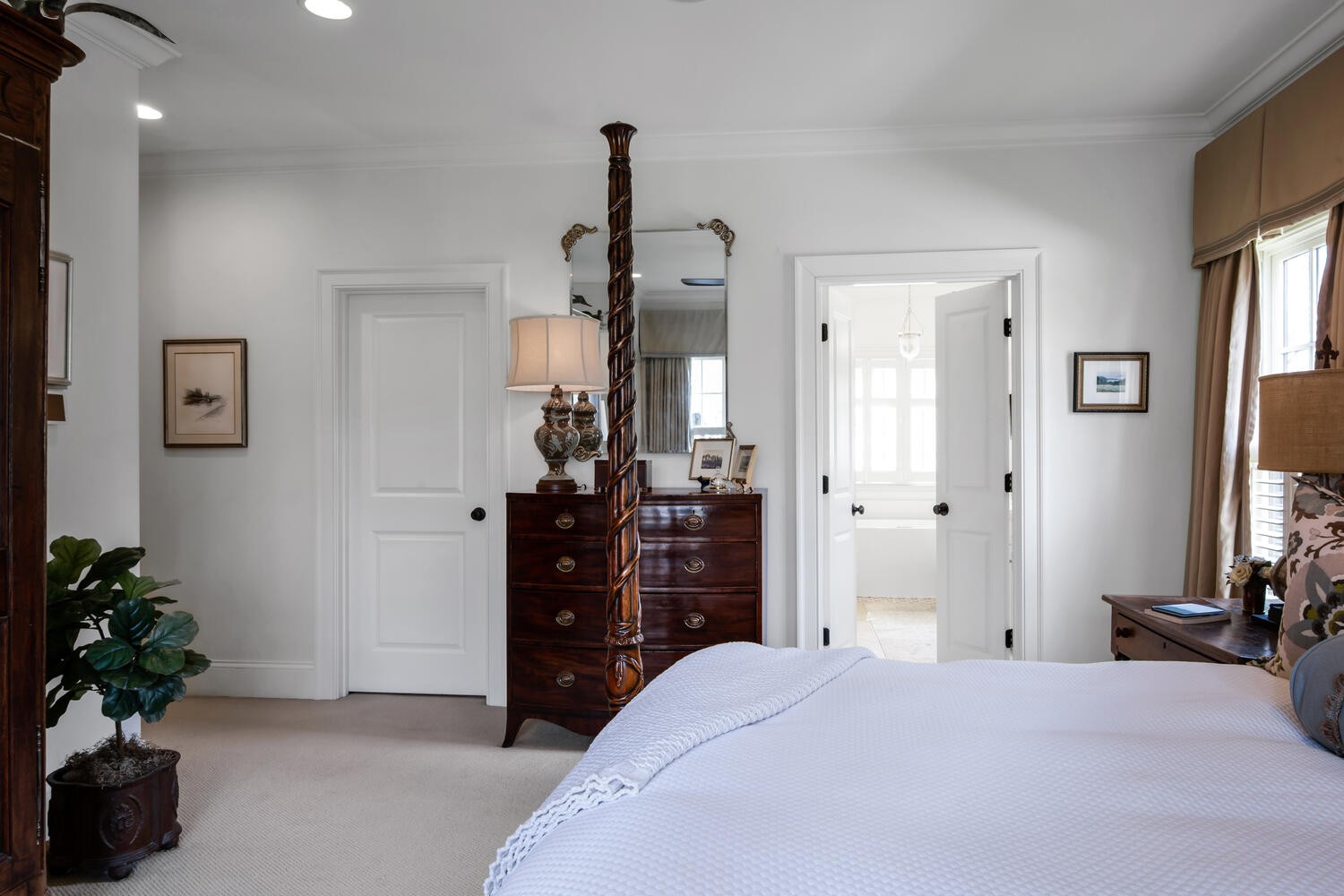 4018 Valley Road Nashville, TN 37205 - Photo 28 of 39 a bedroom with a bed and a dresser in it