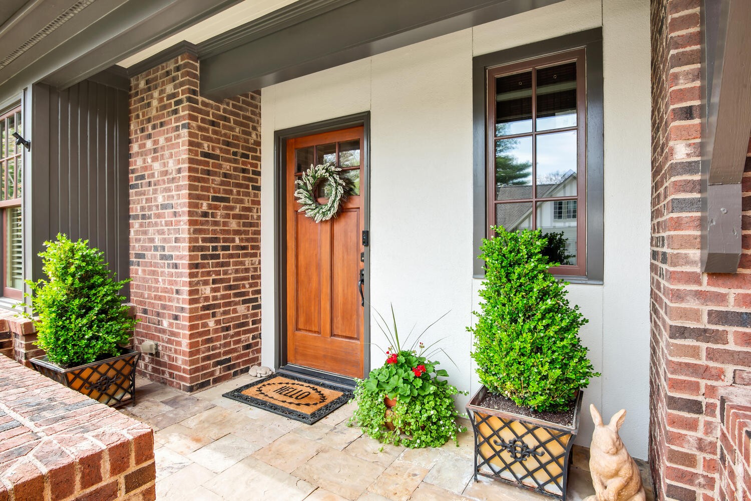 4018 Valley Road Nashville, TN 37205 - Photo 6 of 39 a couple of potted plants in front of door